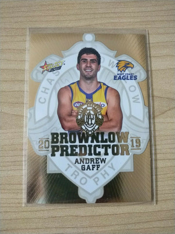 2019 Select Gold Brownlow Predictor Andrew Gaff West Coast