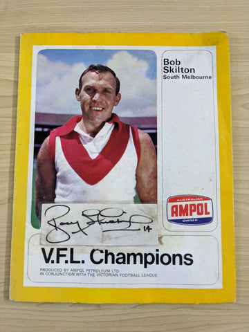 VFL 1968 Champions Ampol Petrol Bob Skilton 45rpm Record South Melbourne Hand Signed