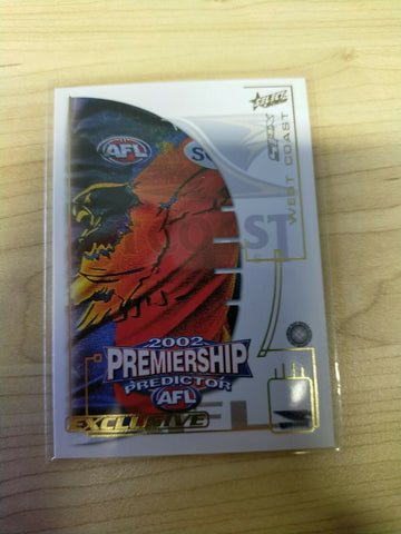 2002 Select SPX Premiership Predictor West Coast PC15