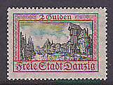 Danzig Germany Poland Michel 208  2 Gulden MLH