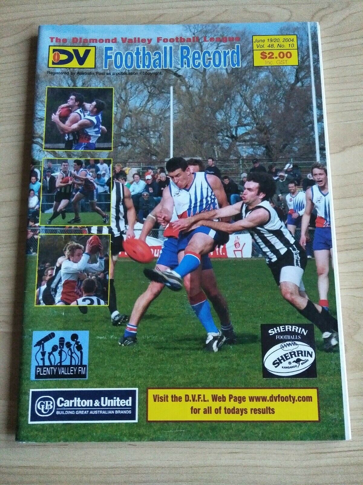 2004 19/20 June Diamond Valley Football League Football Record Vol. 48, No. 10