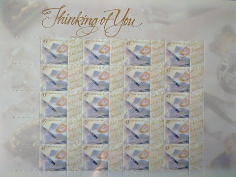 Australia Post - Thinking of You 45c Personalised Stamp Sheet Generic