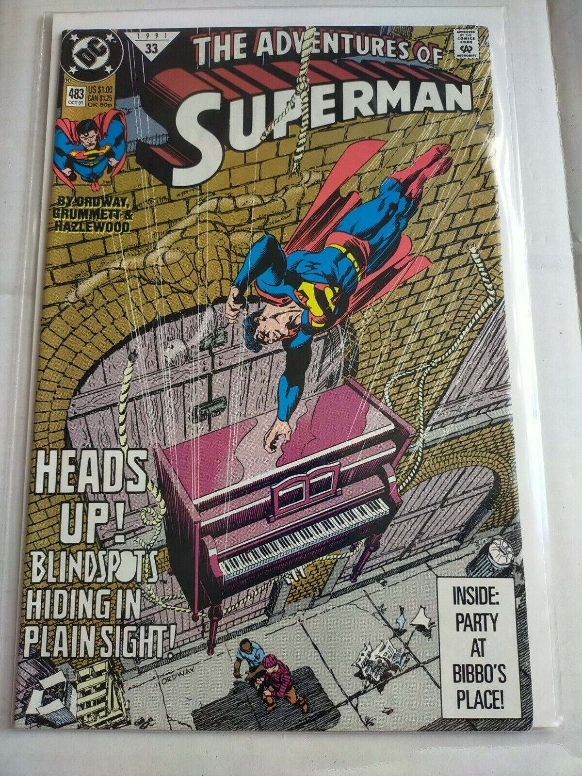 DC 483 October 1991 The Adventures of Superman Comic