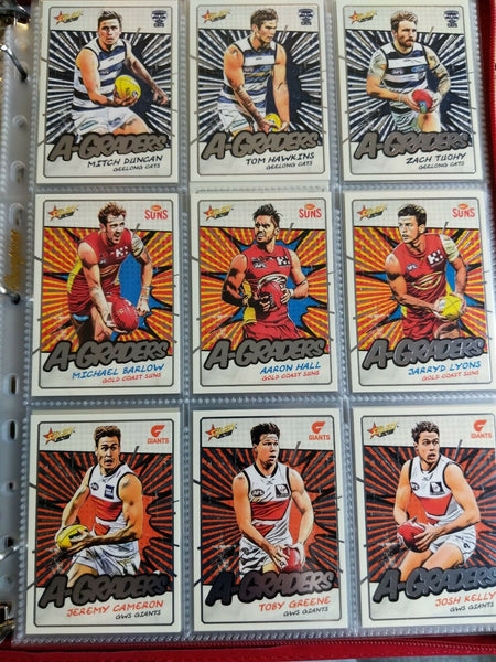 2018 AFL Select Footy Stars A Graders Complete Set