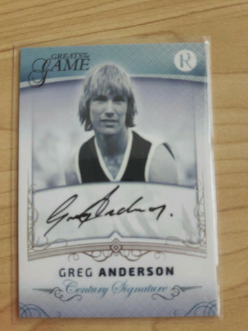 Greats Of The Game Greg Anderson Century Signature 62/100