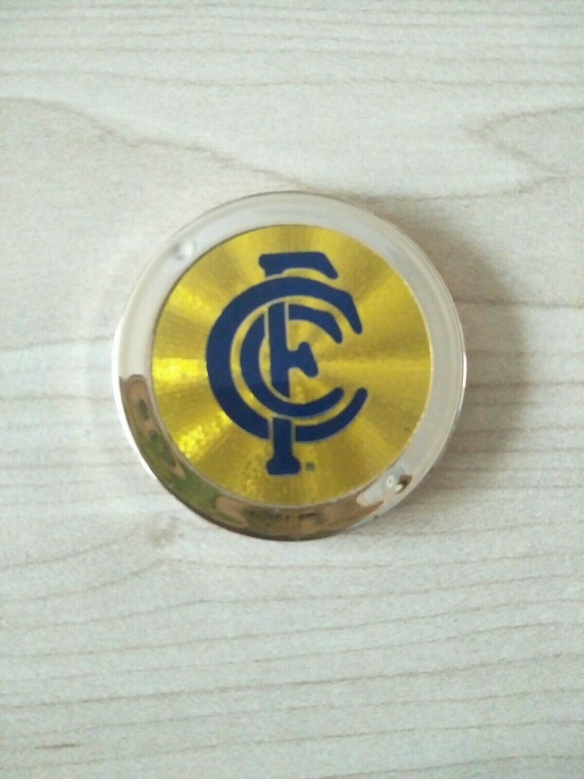 2007 AFL Topps Chipz Gold Team Logo Carlton Blues RARE