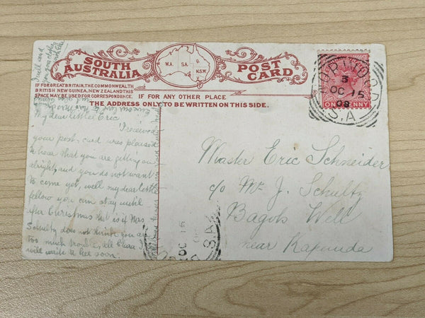 South Australia Post Card A Fire Alarm Adelaide Brigade Racing to the scene