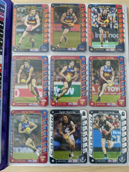 2016 AFL Teamcoach Official ALBUM & Full Set Football Base Cards