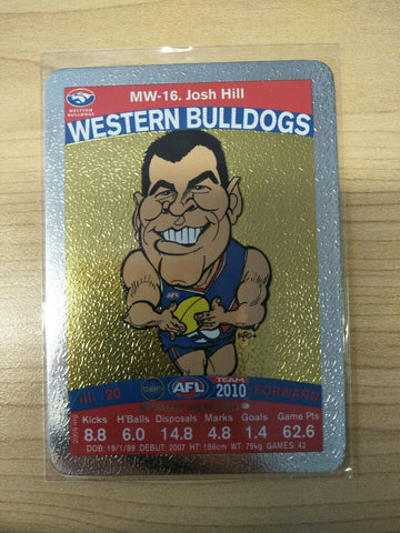 2010 Teamcoach Magic Wildcard Josh Hill Western Bulldogs MW-16