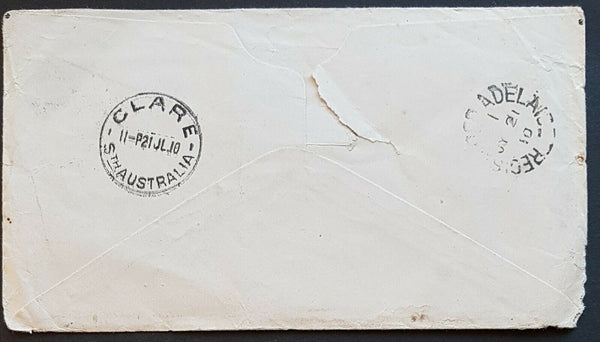 NSW SA 4d Cook SG 357 on registered Edison Phonograph advertising cover. Scarce