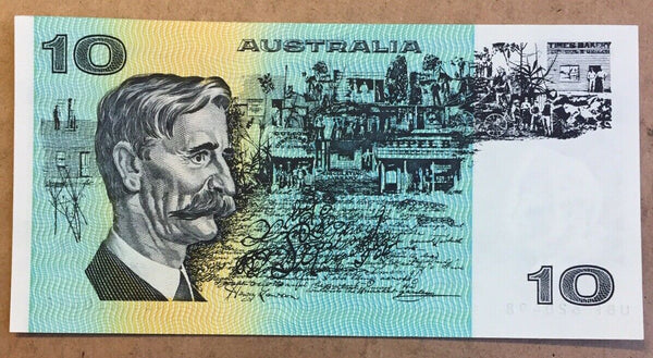 Australia R308 $10 Banknote Johnston/Stone Uncirculated