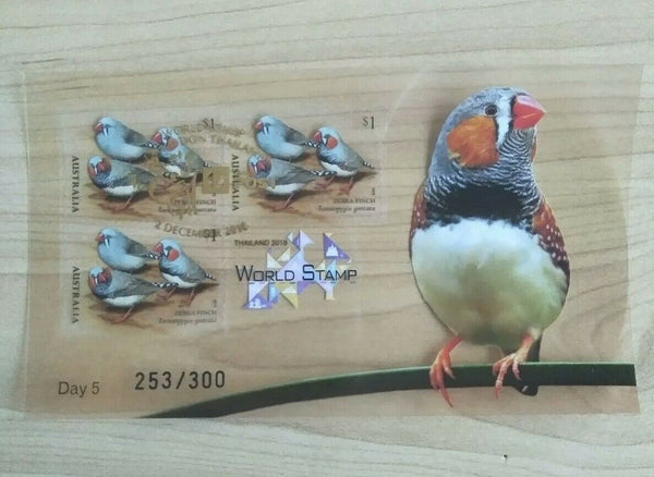 2018 Thailand World Stamp Expo Bird Miniature Sheets Set DAY 1-6 Only 300 Made