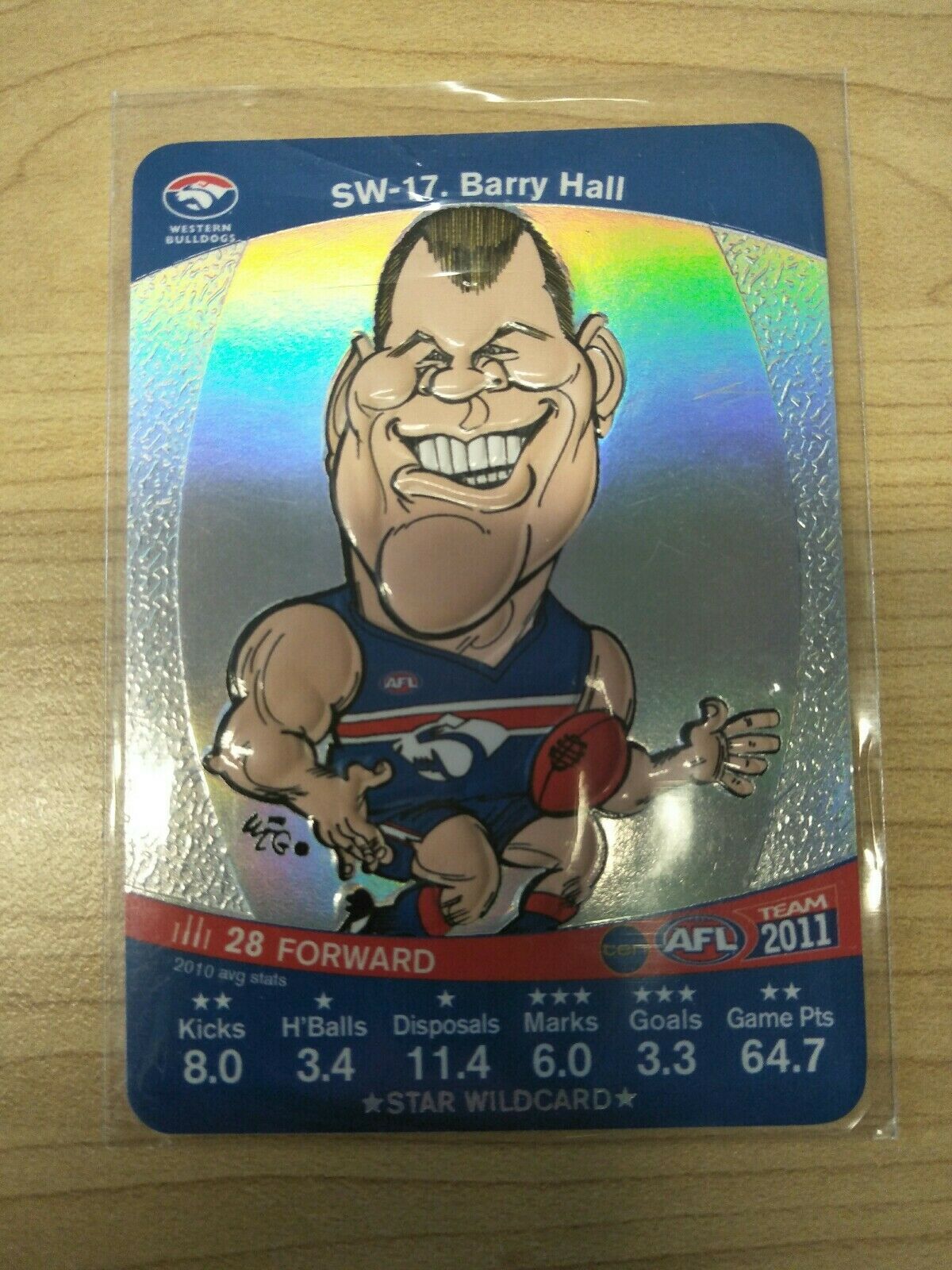 2011 Teamcoach Star Wildcard Barry Hall Western Bulldogs SW-17