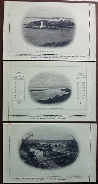 Tasmania Australian States 2d scenic letter cards set of 6 M, lovely Thematics