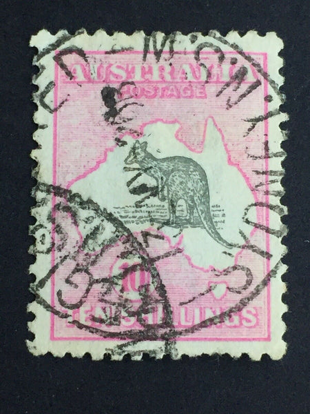 Australia 3rd Watermark 10/- Kangaroo Used SG 43