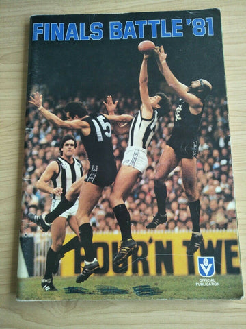 VFL 1981 Finals Battle Souvenir magazine