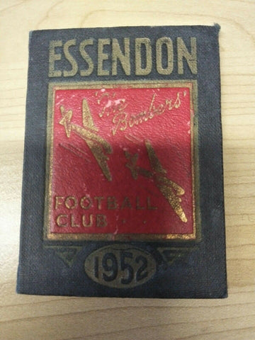 VFL 1952 Essendon Football Club Membership Season Ticket No. 517