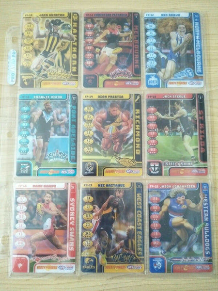 2018 AFL Teamcoach Footy Powers Complete Set Of 18 Cards