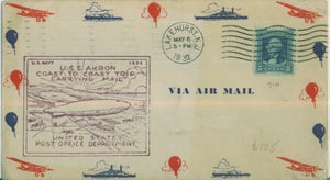 USA, USS Akron Coast to Coast Trip carrying mail