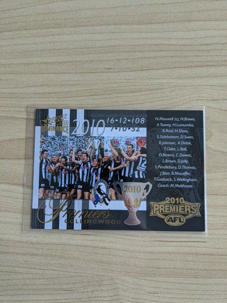 2020 AFL Select Dominance 2010 Collingwood Premiership Commemorative 25/275