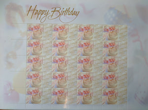 Australia Post - Happy Birthday 45c Personalised Stamp Sheet Generic