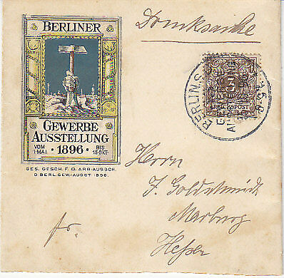Germany 1896 Wrapper for Berlin Industrial Exhibition