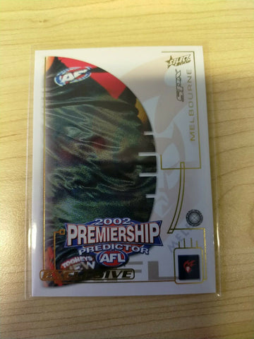 2002 Select SPX Premiership Predictor Melbourne PC10