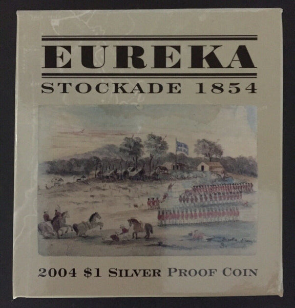 Australia 2004 Royal Australian Mint $1 Eureka Stockade Silver Proof Coin