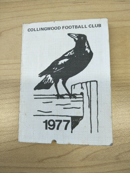 VFL 1977 Collingwood Football Club Season Ticket No. 1814