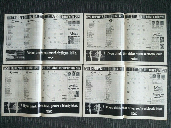 Lot Of 1995 AFL Football Records Collingwood Games x 22