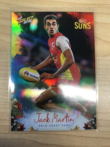 AFL 2018 Select Christmas Holofoil Card X91 - Gold Coast Suns, Jack Martin