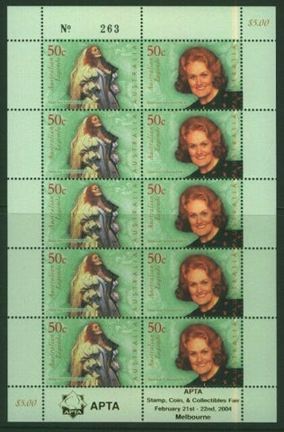 Australia SG SB167 Joan Sutherland Booklet + Sheet opt APTA Melbourne. 300 issue