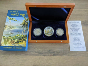 Australia USA 2005 End of World War II Victory in the Pacific Silver Coin Set