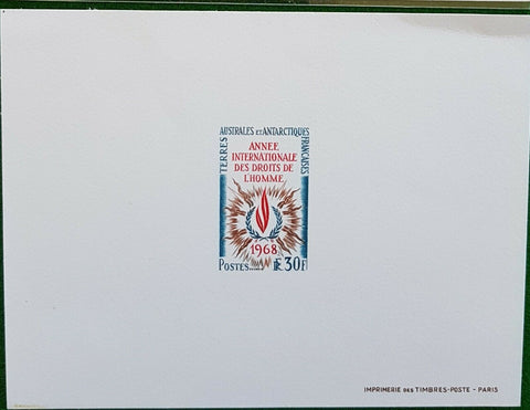 French Antarctic Territory TAAF SG 50 Human rights year Deluxe proof