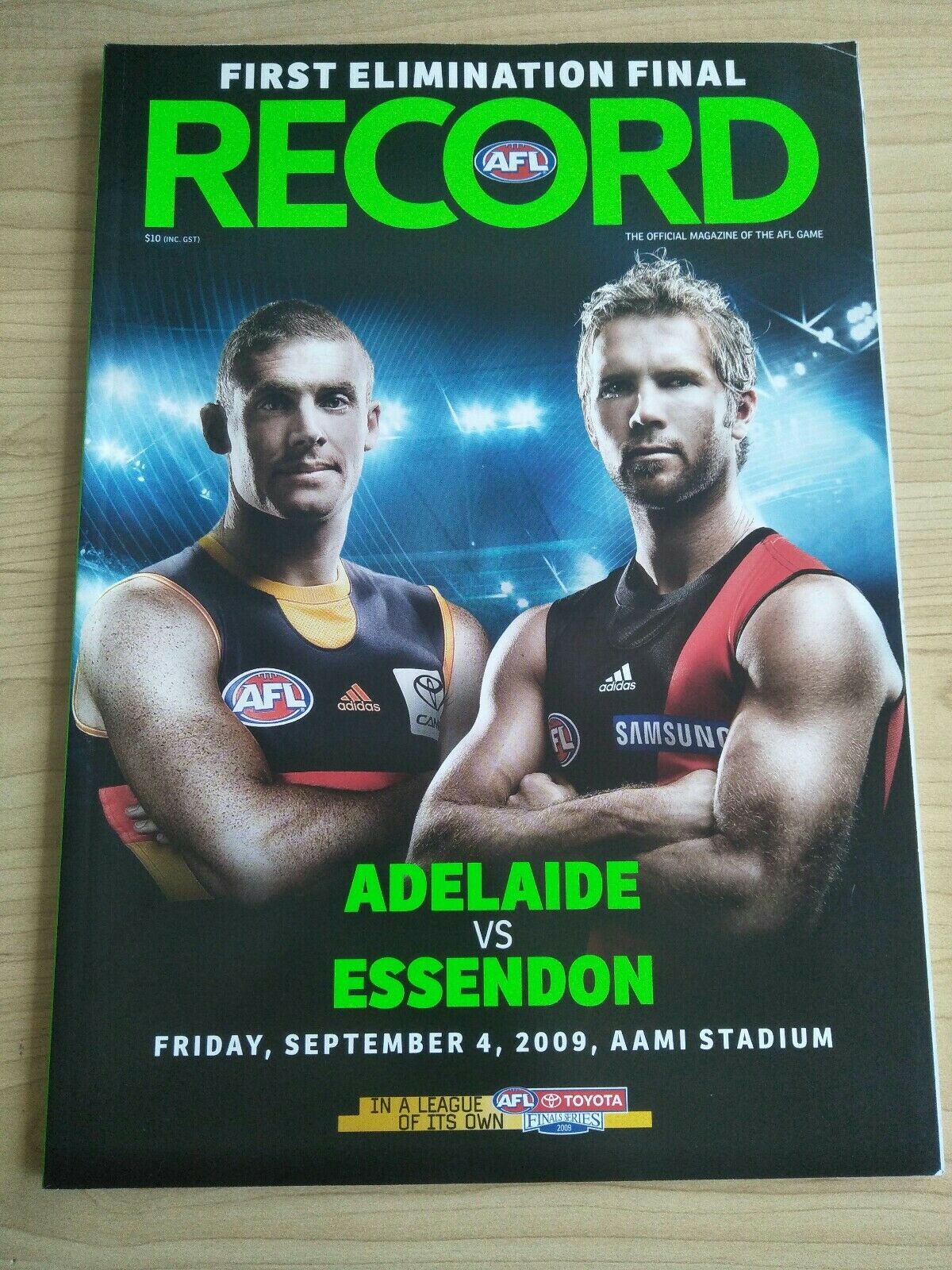 2009 First Elimination Final Football Record Adelaide v Essendon