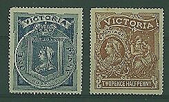 Victoria Australian States SG 353/4 Tuberculosis Hospital medical Charity MUH