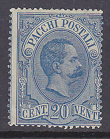 Italy SG P39 1884 Parcel Post Stamp 20c. blue MLH