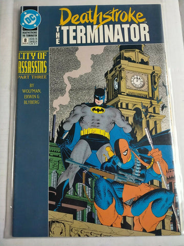 DC 1992 March #8 Deathstroke The Terminator Comic City Of Assassins Part 3
