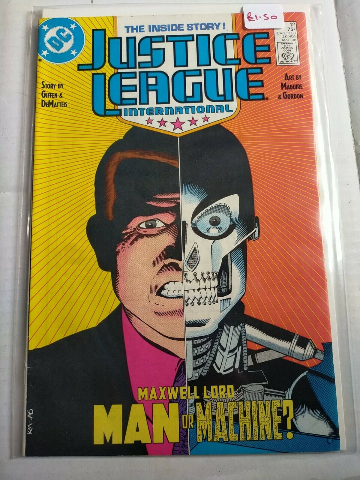 DC 1988 April #12 Justice League International Comic