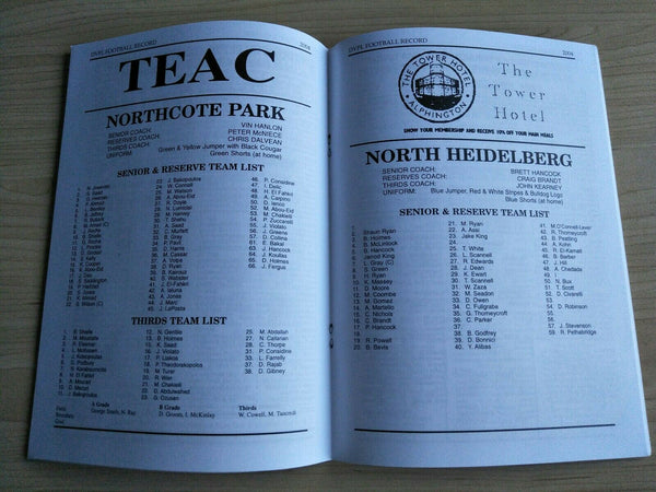 2004 19/20 June Diamond Valley Football League Football Record Vol. 48, No. 10