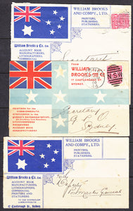 NSW 1900 Australia Federation Publicity covers (Federation 1-1-01) with new flag