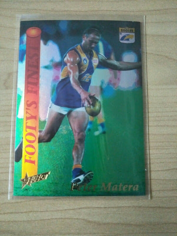 1995 Select Footy's Finest Peter Matera West Coast Eagles