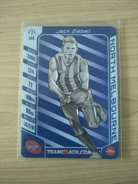 2016 Teamcoach Star Wildcard Jack Ziebell North Melbourne SW-12