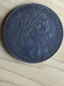UK Great Britain George 111, 1819 Crown Coin