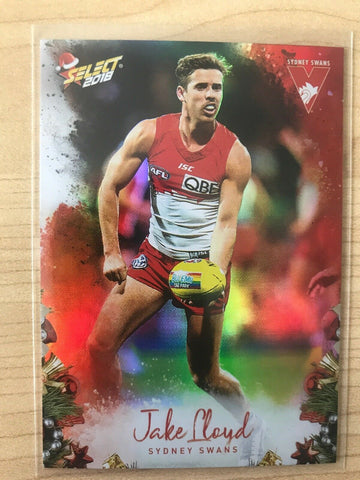 AFL 2018 Select Christmas Holofoil Card X187 - Sydney Swans, Jake Lloyd