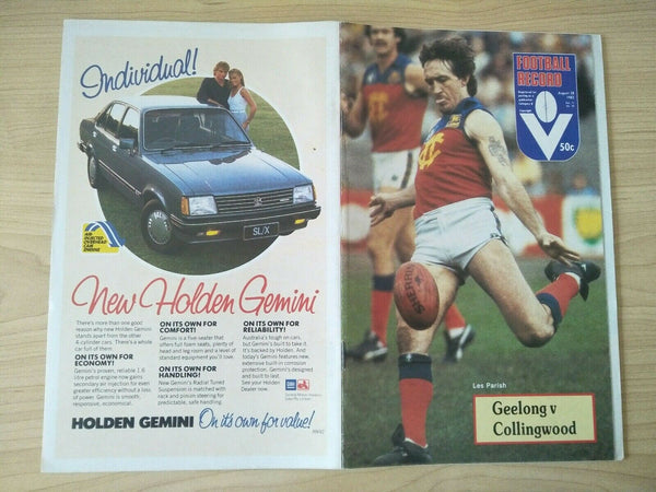 Lot Of 1982 VFL Football Records Collingwood Games x 21