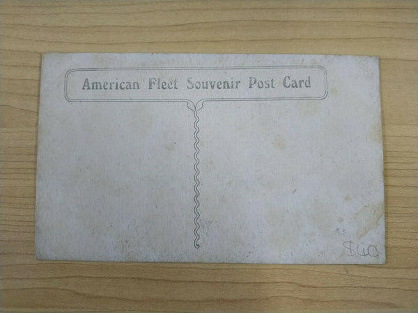 American Vintage USS Kansas American Fleet Souvenir Postcard