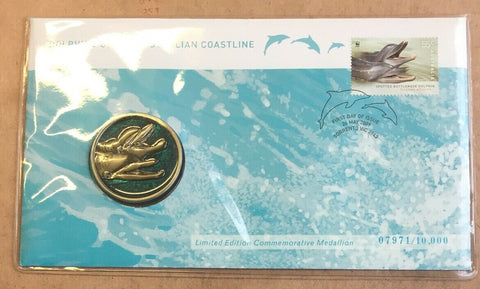 2009 Dolphins of Australia With Limited Edition Medallion PNC 1st Day Issue