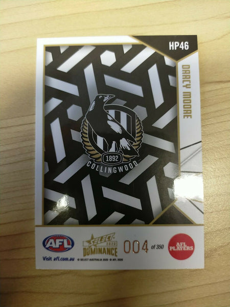 2020 Select Dominance Holographic Parallel Darcy Moore Collingwood LOW NUMBER 004