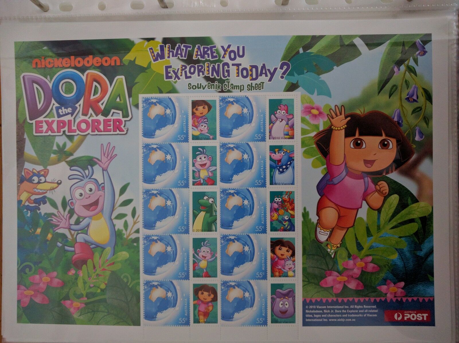 Australia Post 55c Souvenir Sheet - Dora the Explorer